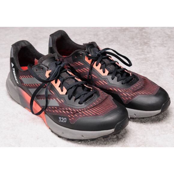 Adidas Terrex Agravic Flow 2 Trail Running Shoes Orange Black Mens Size 11 - Picture 1 of 16